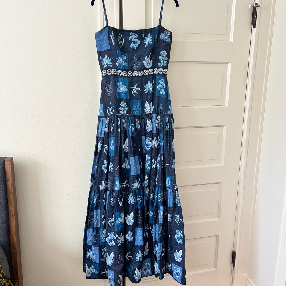 Agua Bendita Navy Floral Dress